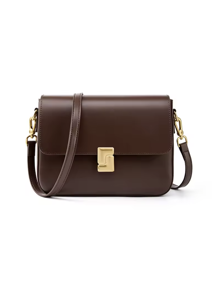 100% Leather Shoulder Bag - 3-Way Crossbody