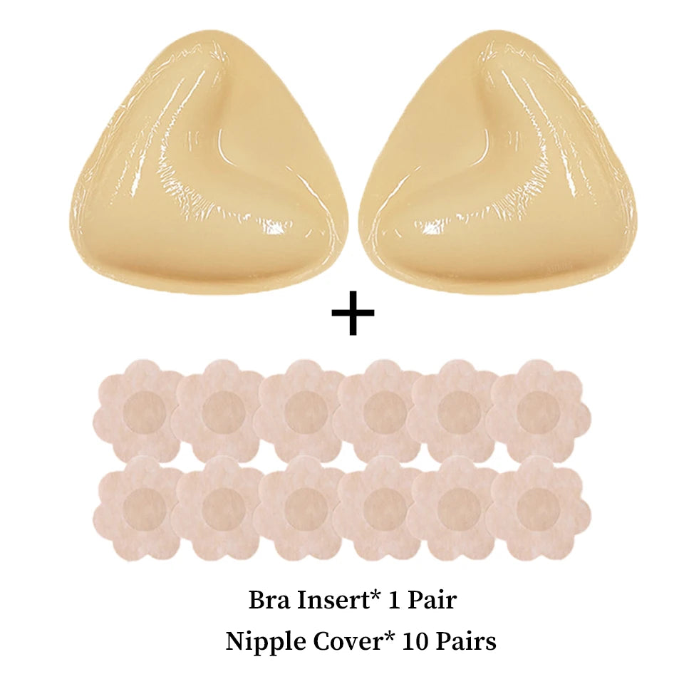 Double-Sided Sticky Bra Inserts - Invisible Push-Up Pads
