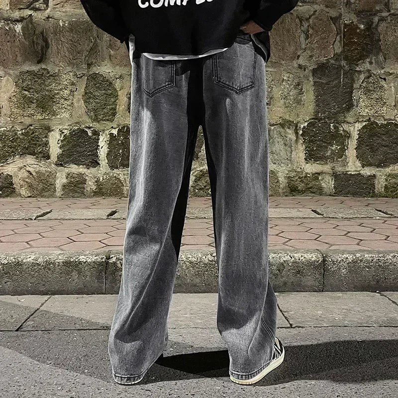 Korean Streetwear Loose Wide Leg Jeans