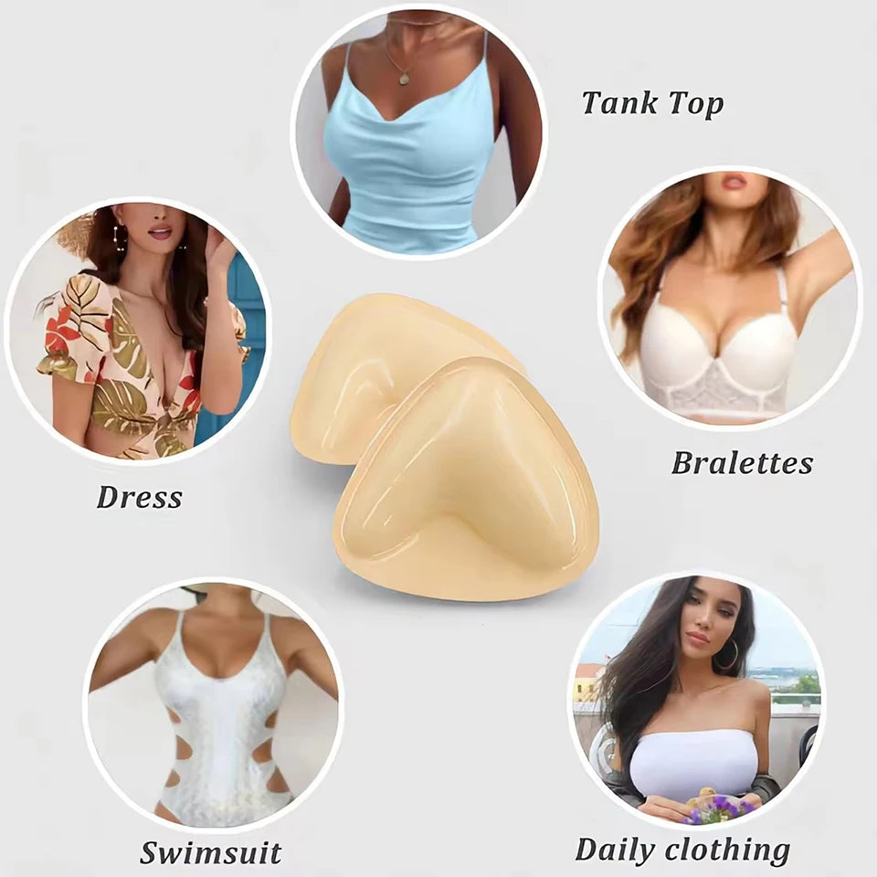 Double-Sided Sticky Bra Inserts - Invisible Push-Up Pads