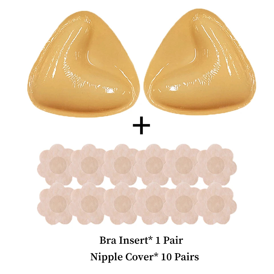 Double-Sided Sticky Bra Inserts - Invisible Push-Up Pads