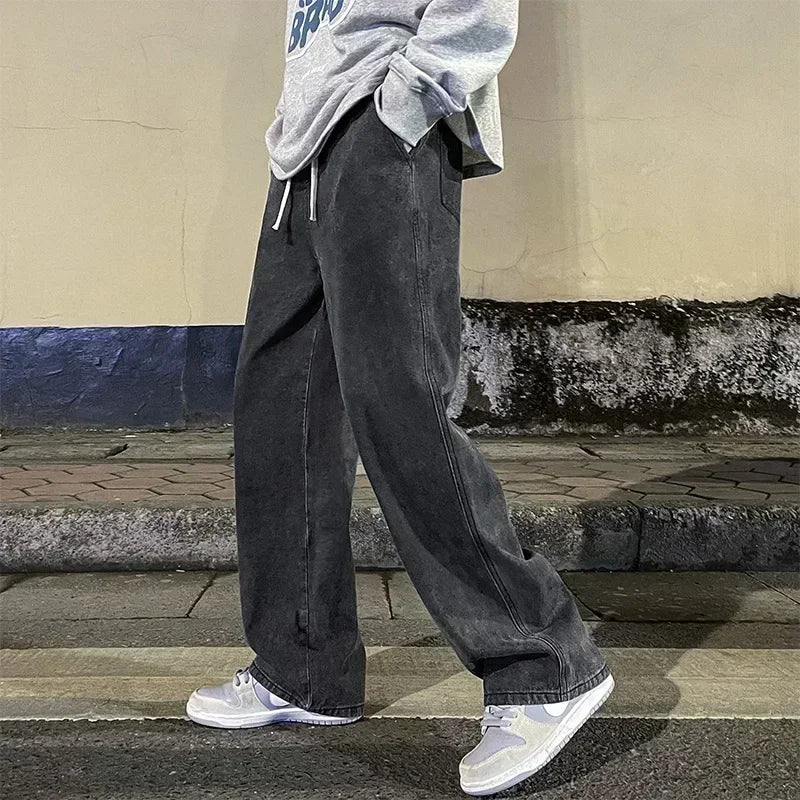 Korean Streetwear Loose Wide Leg Jeans
