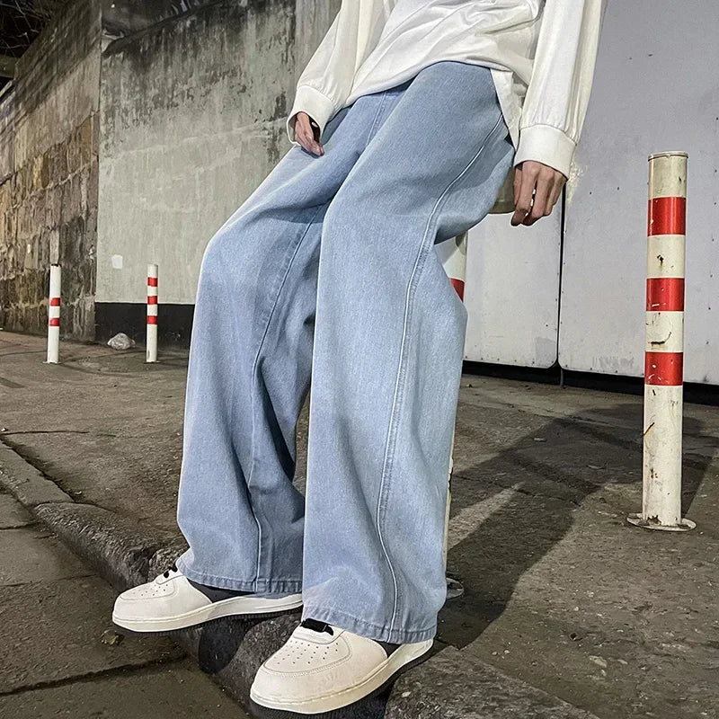 Korean Streetwear Loose Wide Leg Jeans