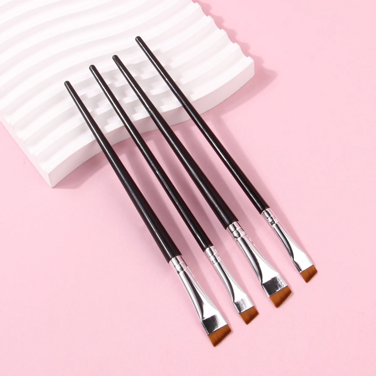 Precision Eyeliner Brush Set - 4 Pieces