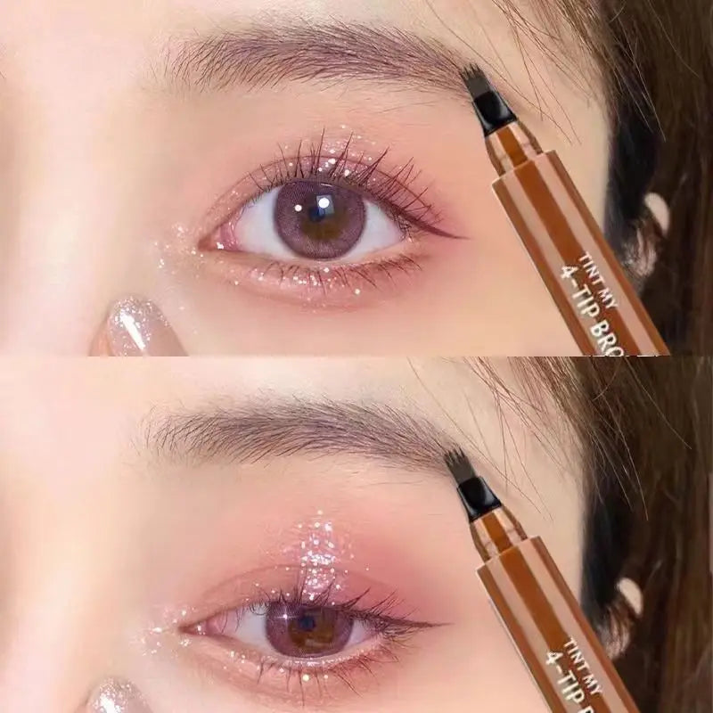 4-Prong Waterproof Eyebrow Pencil