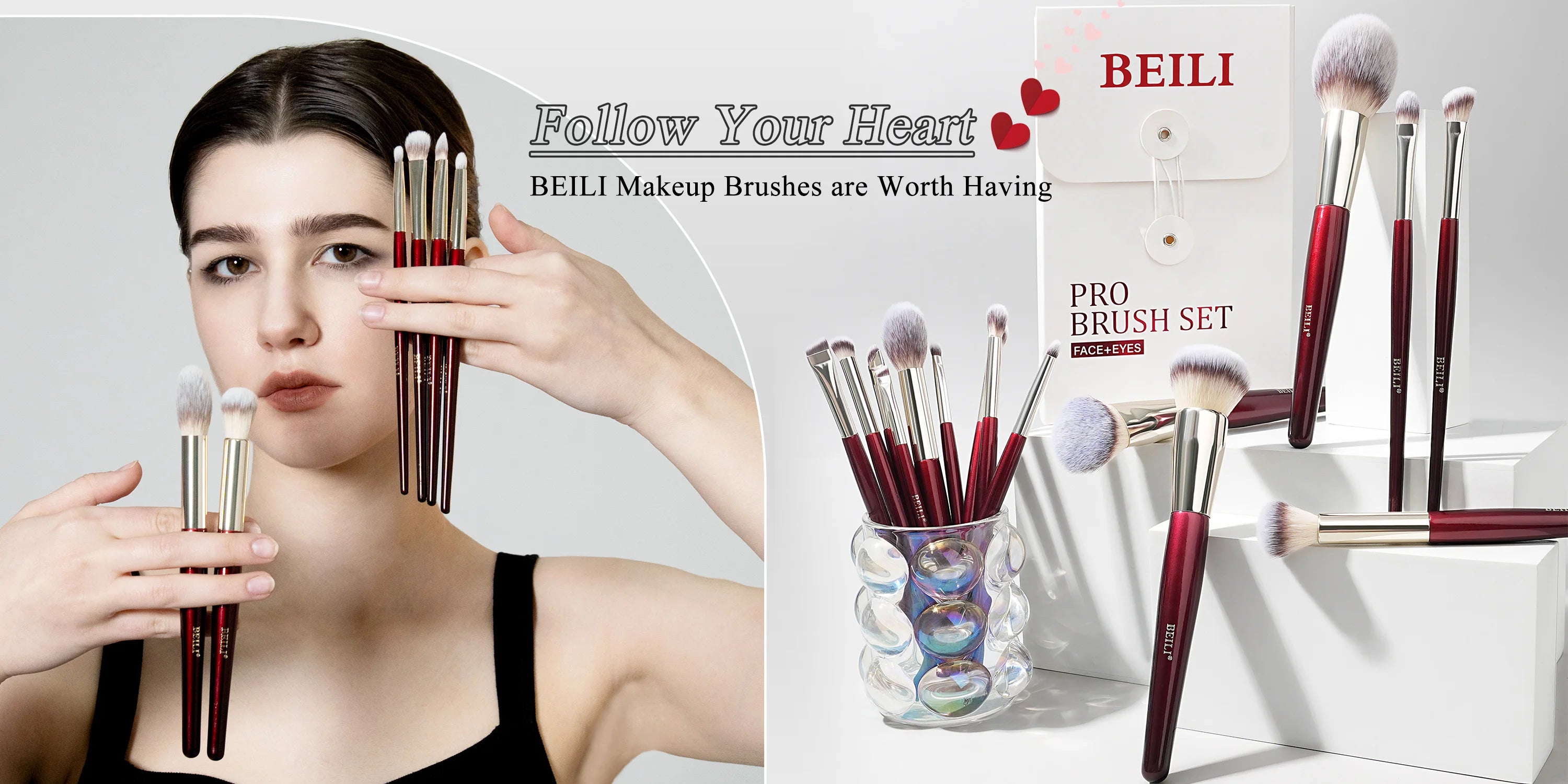 Professional Eyeshadow Brush Set - 15 Pieces