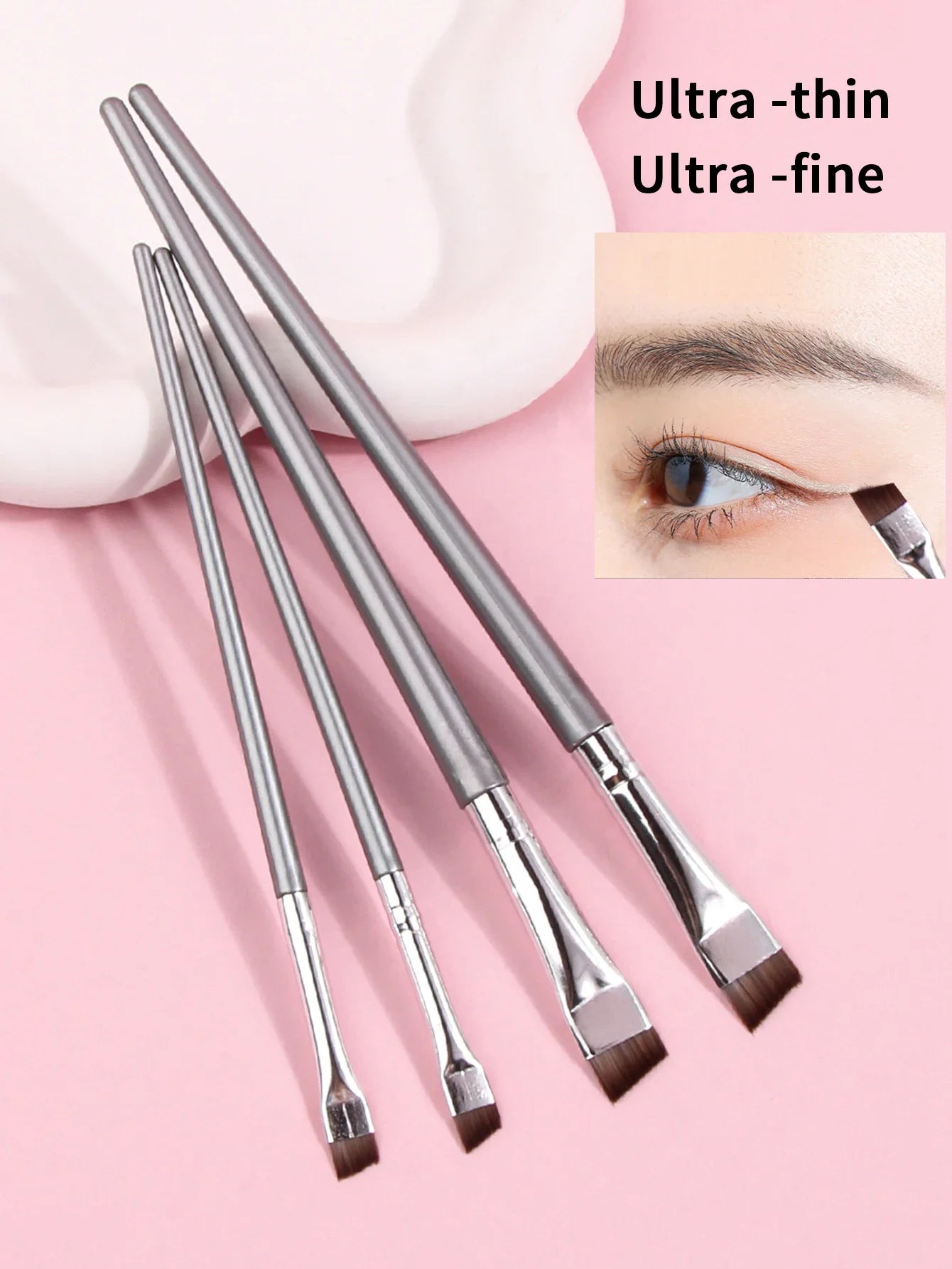 Precision Eyeliner Brush Set - 4 Pieces