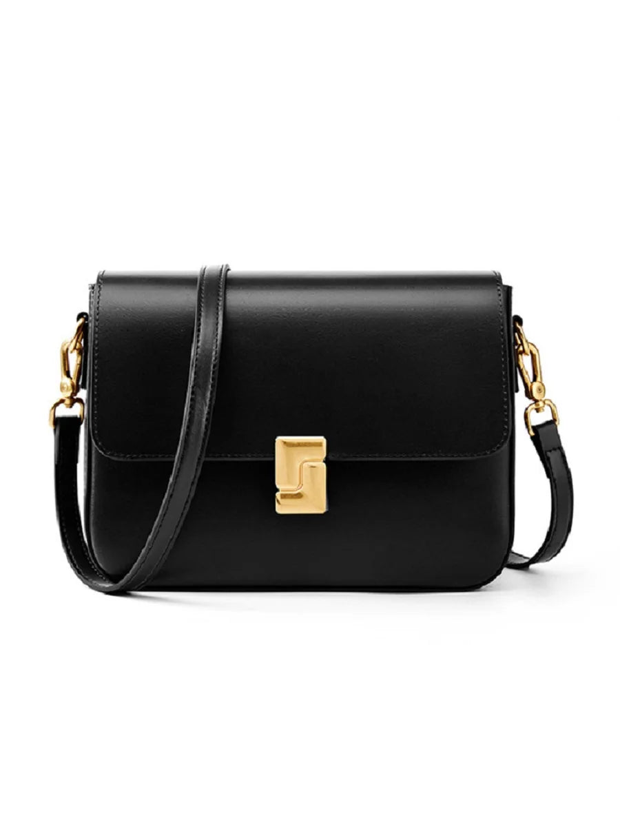 100% Leather Shoulder Bag - 3-Way Crossbody