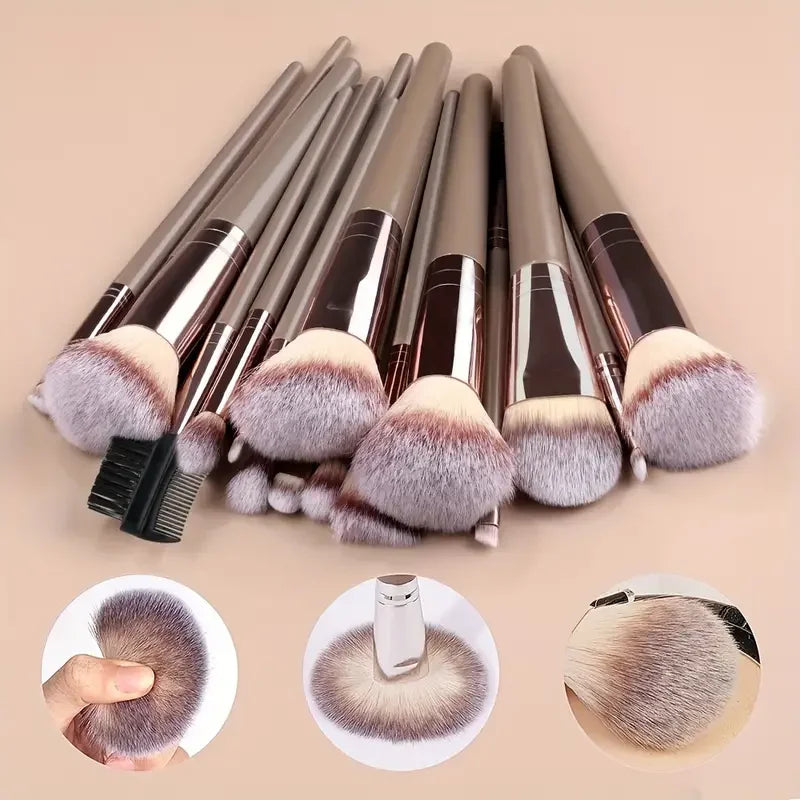 Professional Makeup Brush Set - 3-20 Pieces