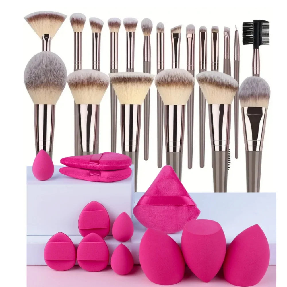 Professional Makeup Brush Set - 3-20 Pieces