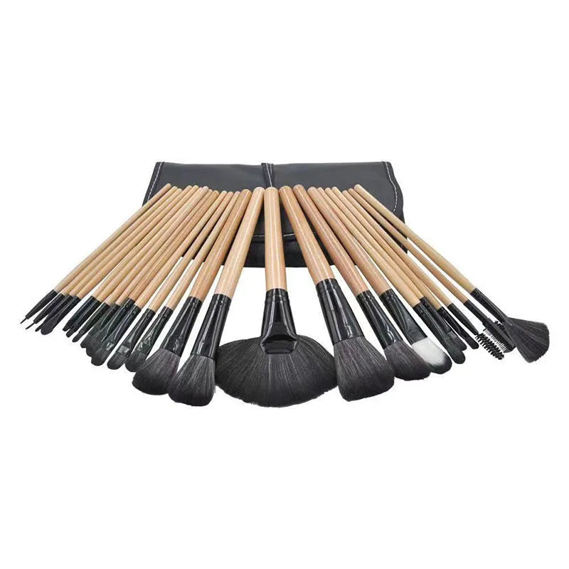 Professional Makeup Brush Set - 24 Pieces with Bag